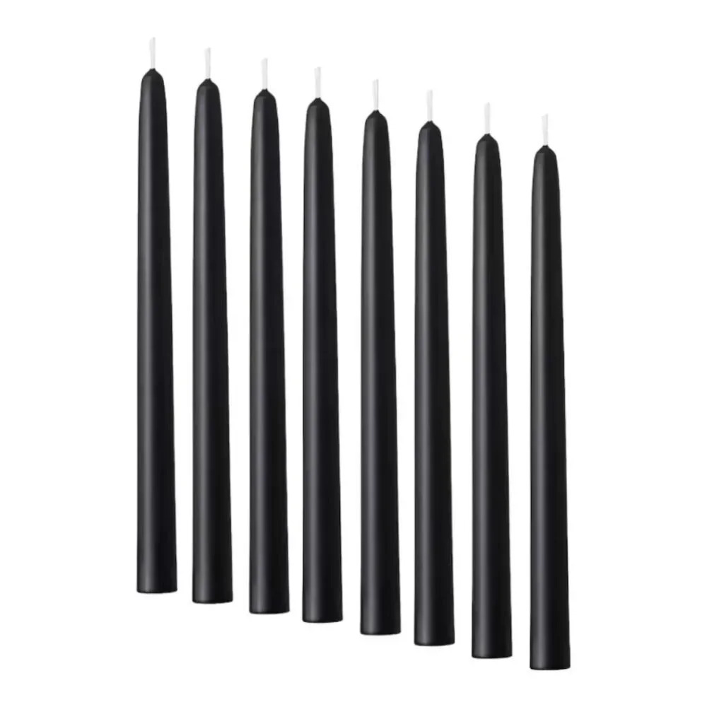 IKEA KLOKHET Discontinued Tapered Candles – Gray – Set of 8